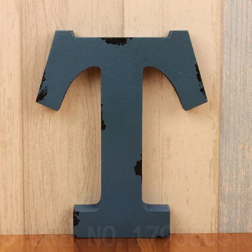 Креативные DIY ретро украшения 18x2,5 см толстые буквы для домашнего бара Декор деревянные буквы ремесла буквы алфавита - Цвет: T