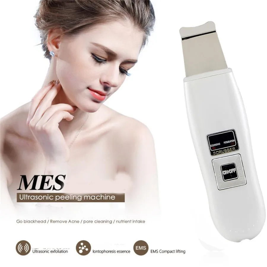 Portable Ultrasonic Facial Cleaner Ultrasound Face Tool Pore Deep