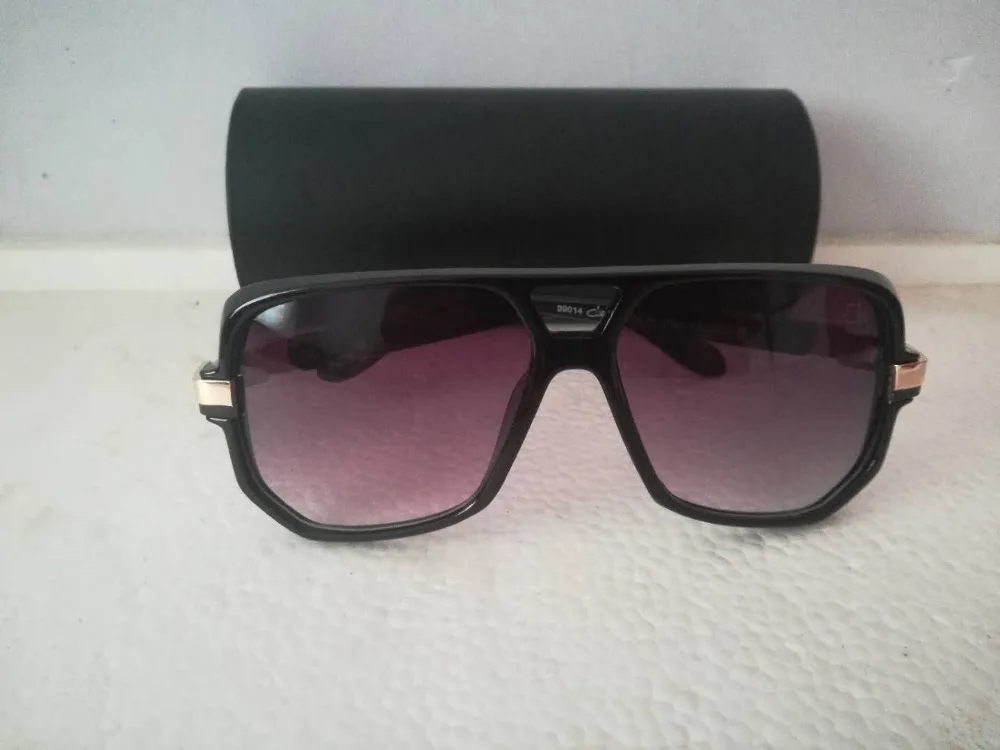 2019 New Famous Brand Designer Logo Retro Goggles Clear Gradient Lens Black Sun Glasses Oversize Luxury Sunglasses CZ914 For Men