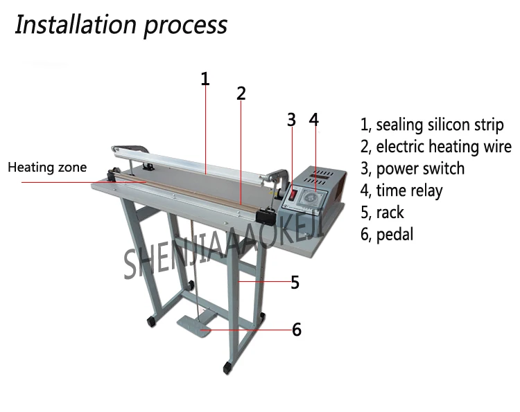 Ножка с педальным механизмом пластиковый герметик для сумок термопакет Уплотнительная Машина усадка оборудование экономичная упаковка инструмент