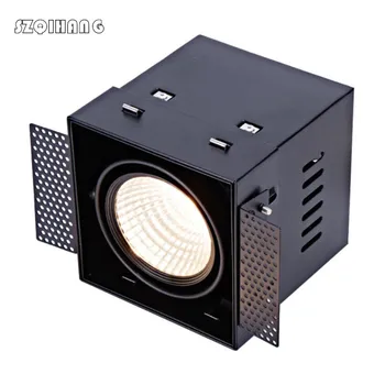 

Square LED Stores Down Light 12W /2*12W COB LED Recessed Ceiling Lamp Single/Double Head Downlight led Grille Spot Light