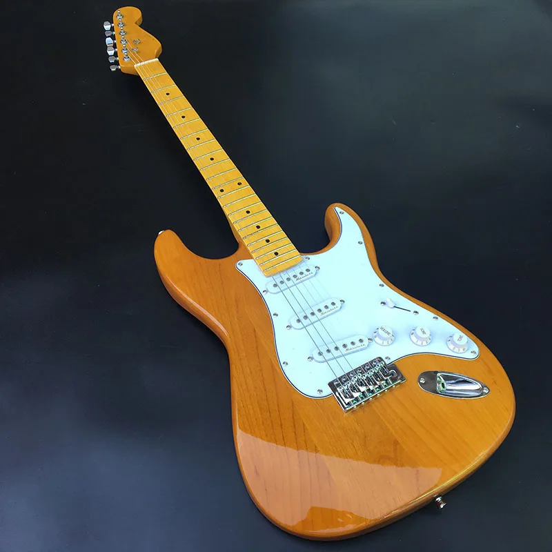High quality Alder Body electric guitar , Alder body with clear paint finish,Maple fingerboard
