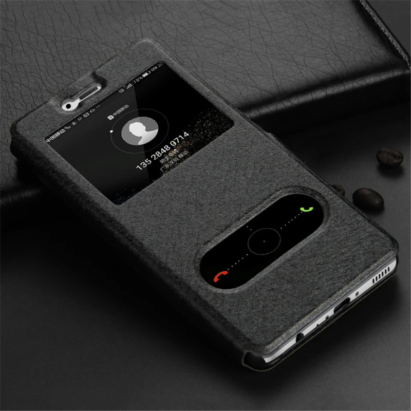 Wallet Flip Cover Case for Xiaomi Redmi 5 Plus 5A 4X 4A S2 Luxury Brand Window View Leather Case Redmi Note 4 4X 5 5A Pro Coque