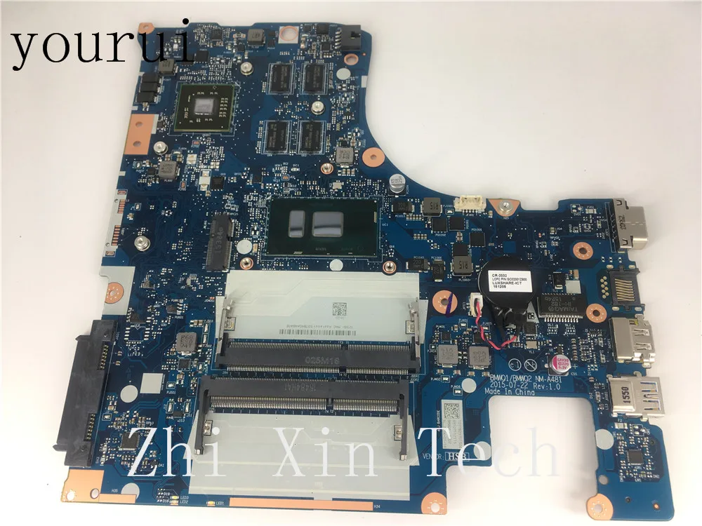 

Yourui BMWQ1 BMWQ2 NM-A481 для Lenovo IdeaPad 300-15 300-15ISK Материнская плата ноутбука SR2EY i5-6200u процессор DDR3 полностью протестирована