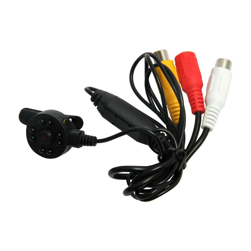 

New 1200TVL HD Mini Video Camera 3.6mm 30fps FPV Security Night Vision Mini CCTV Camera Audio Wide Angle Analog Camera