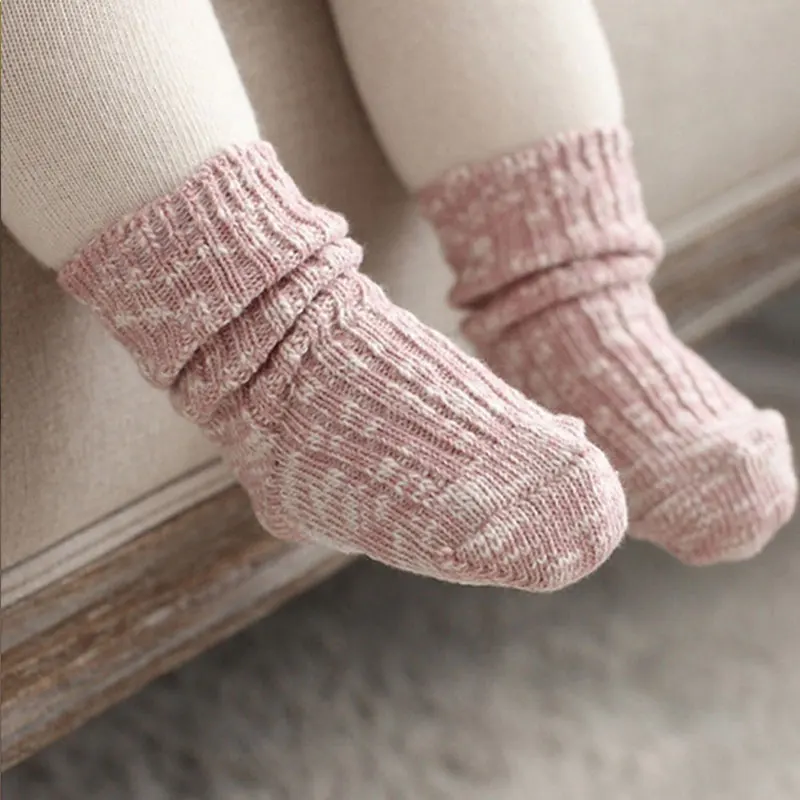 Лидер продаж; модные зимние детские толстые теплые хлопковые носки; носки для малышей; однотонные носки для мальчиков и девочек 1-84 лет; детские носки унисекс