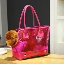 Новая прозрачная переносная сумка для собак из ПВХ, переносная сумка для кошек, летняя дорожная сумка для домашних животных, сумка на плечо