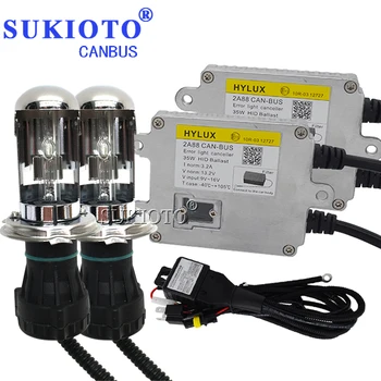 

SUKIOTO Canbus Xenon H4 bixenon HID Headlight Kit D2H H7 H11 H8 HB3 xenon bulbs 5500K white Hylux Hyluxtek 2A88 Ballast hid Kit