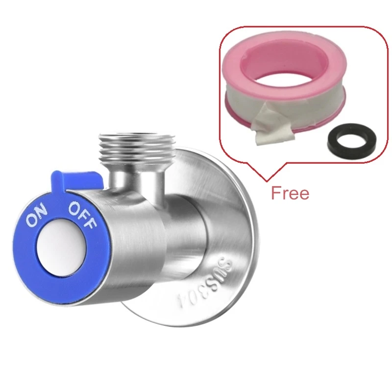 

Red Blue SUS 304 Stainless Steel Kitchen Bathroom Accessories Angle Valve for Toilet / Sink / Basin / Water Heater Angle Valves