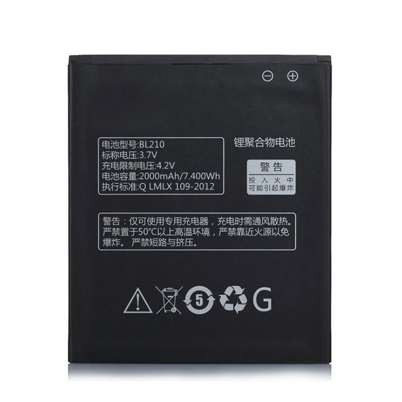 2000 мА/ч BL210 запасная батарея для Lenovo S820 S820E S650 A656 A766 A770E A750E A658T S658T A828T 3 7 V Мобильный