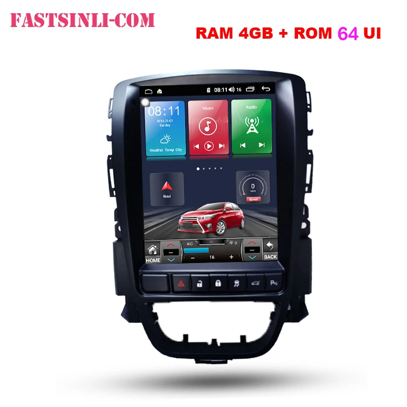 Flash Deal 64GB Android8.1 Car Multimedia GPS For Opel Astra J Vauxhall Buick Verano 2009-2014 Radio Vertical screen 1