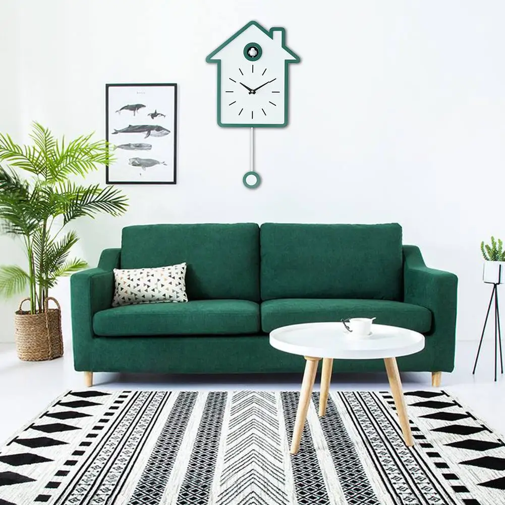 

Simple Modern Cuckoo Clock Living Room Wall Clocks Bird Cuckoo Alarm Chiming Clock Home Decorations Home Day Time Alarm