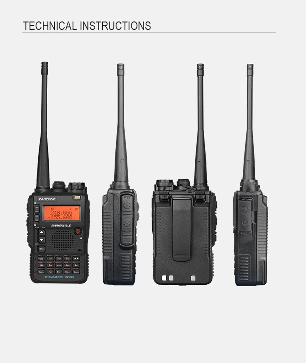 Zastone UV-8DR Мини Радио рация VHF 136-174 МГц UHF 400-520 МГц CB Ham Радио 128 канал двухстороннее радио Comunicador telsiz