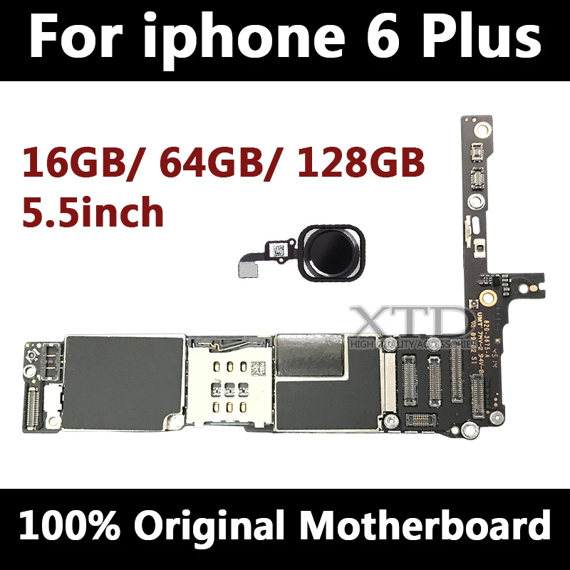 Заводская разблокированная материнская плата для iphone 6 plus 16 Гб 64 128 ГБ IOS