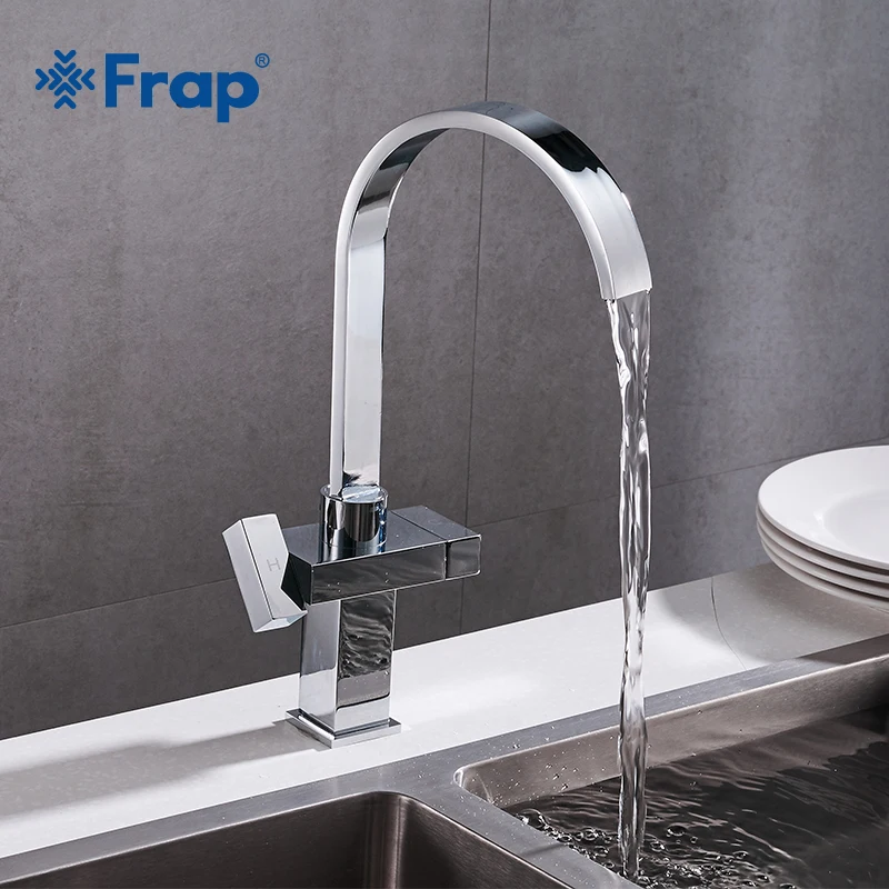 Frap Hot and Cold Water Kitchen Faucet Deck Mounted Mixer Tap Dual Holder Single Hole Waterfall Kitchen Sink Mixer Taps Y40023 Frap Hot and Cold Water Kitchen Faucet Deck Mounted Mixer Tap Dual Holder Single Hole Waterfall Kitchen Sink Mixer Taps Y40023