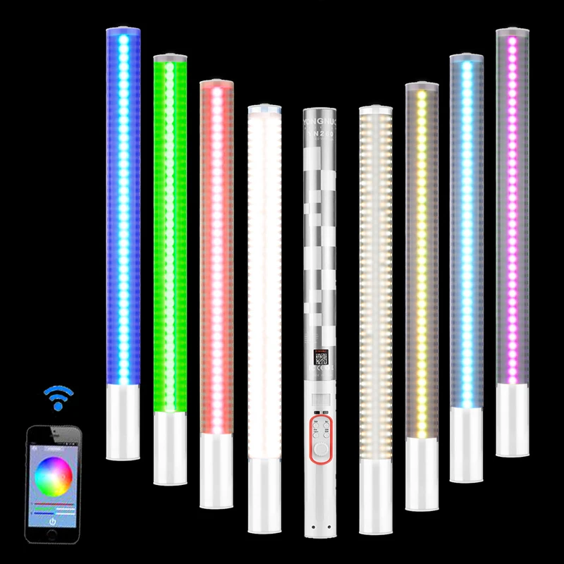 

Yongnuo YN260 RGB Full Color LED Video Light Stick with Built-in 5200mAh Battery 3200-5500K Bi-color Photography Fill Lighting