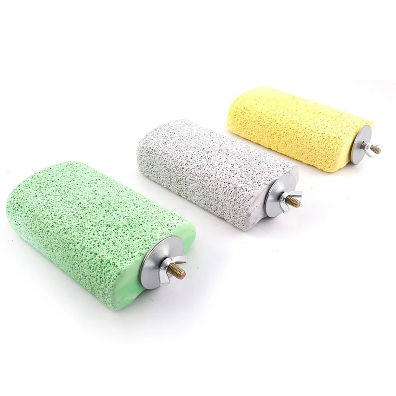

Pet Bird Beak Grinding Toys for Cage Chinchilla Squirrel Hamster Grinding Stone Platform Parrot Jumping Stand Color Random