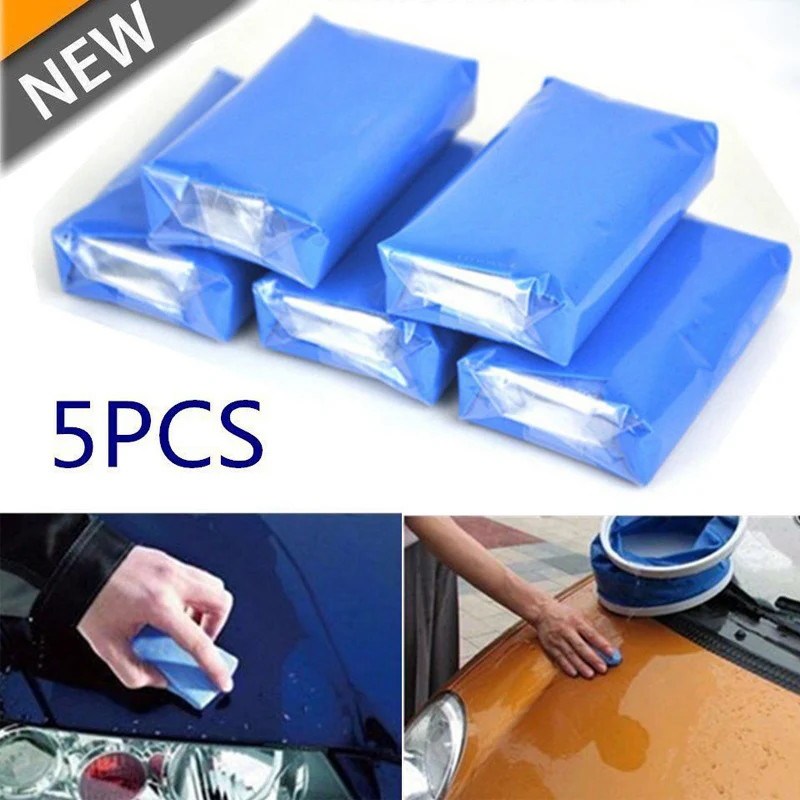 2pcs/5pc Blue Magic car clean clay Car Wash Mud Kits Cleaner Volcanic mud Decontamination