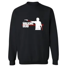 The Walking Dead Zombies Punk Sweatshirt Men Black in Winter Autumn Mens Hoodies and Sweatshirts Brand Tracksuit White 4XL