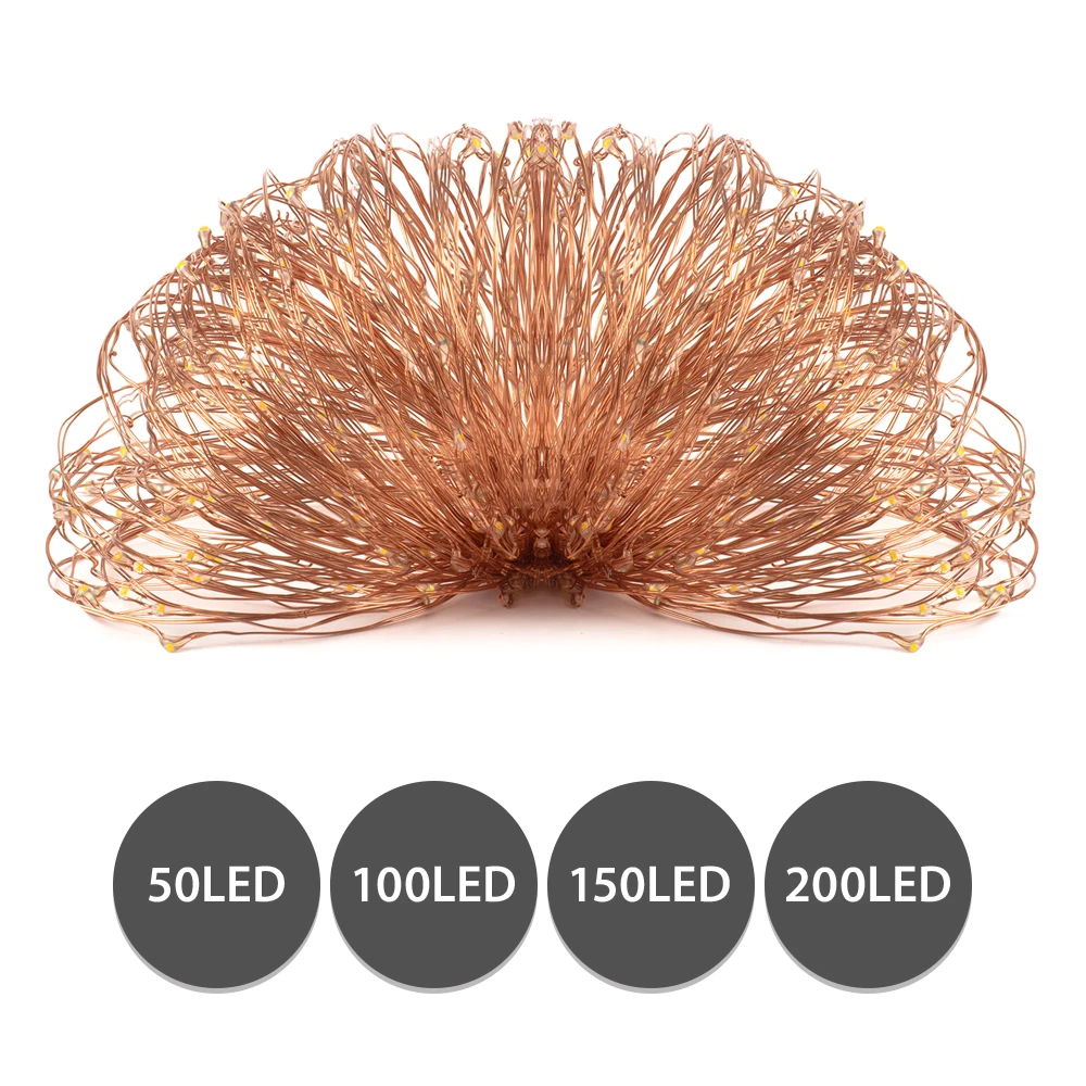 CHIZAO LED Copper Wire Fairy String Lights Battery Power Remote control Waterproof 50 LED chip for holiday Christmas decoration CHIZAO LED Copper Wire Fairy String Lights Battery Power Remote control Waterproof 50 LED chip for holiday Christmas decoration
