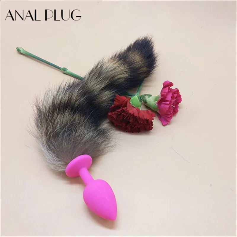ANAL PLUG Silicone Butt Plugs Fox Tail Anal Plug Ass Massage Animal Buttplug Adult Sextoy for Couples Cosplay Sex Product | Красота и
