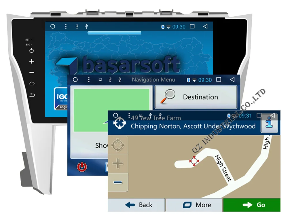 Sale QZ industrial HD 10.2" Android 8.1 T3 Car DVD for Toyota Camry 55 2015 with 3G 4G WIFI GPS BT Navigation stereoSWC Radio RDS Map 8