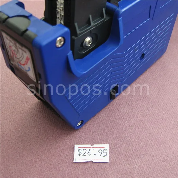 Economy Manual Pricing Label Gun One Line & Six Digits, shop price tag sticker gun labeller, refillable Ink roller price labeler