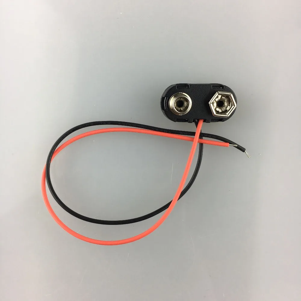 

5PCS Experimental 9V Battery Snap Power Cable to DC 9V Clip Male Line Battery Adapter For Arduino Uno R3 DIY Jack Connector
