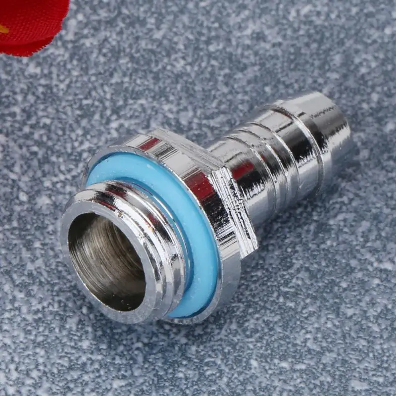 G1/4" Brass Thread Soft Tube Hose Connector For PC Water Cooling System Accessory 6mm,7.2mm,9mm,11mm Outer Diameter extender fitting,angled adapter fitting,water cooling fitting