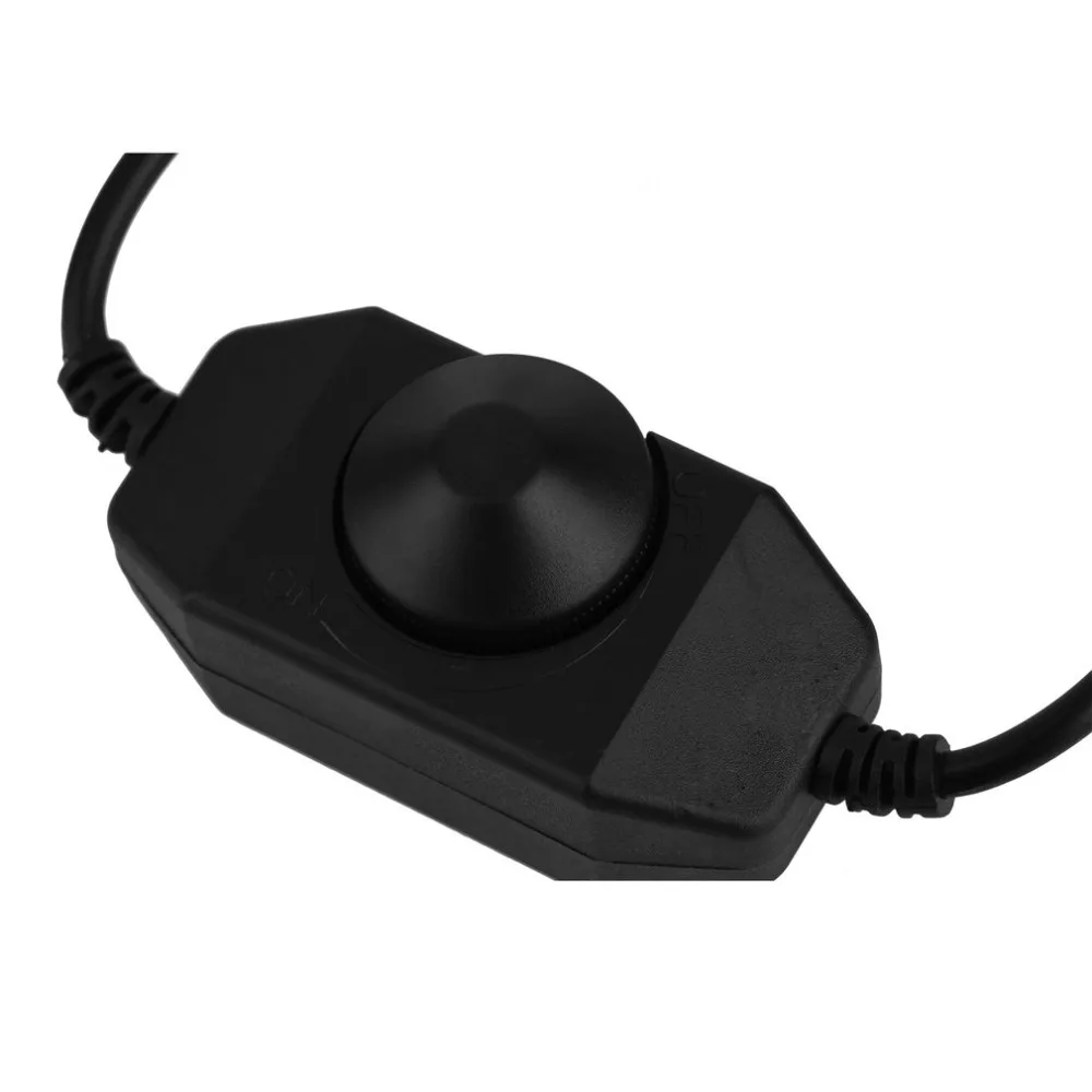 Black Manual Dimmer Brightness to DC12V 24V Adapters for LED Single