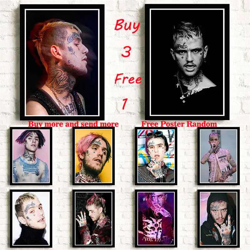 Lil Peep Rapper постеры с покрытием из бумаги высокое качество печати Рисование