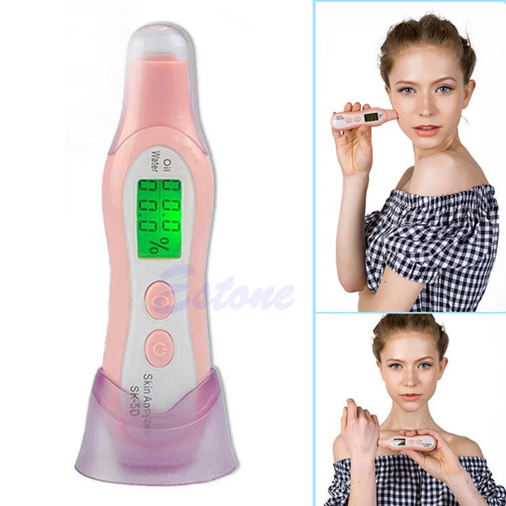 

Skin Digital Sensor Facial Tester Analyzer Moisture Water Oil Monitor Beauty Spa Drop Shipping Support