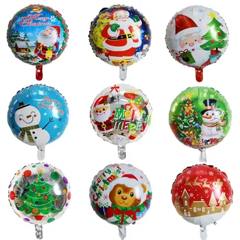 

50pcs 18inch Merry Christmas Foil Balloons Santa Claus Tree Snowman Helium Globos 2019 Happy New Year Party Decorations Supplies