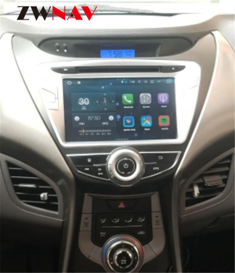 Sale 8 Inch 8 Core Android 8.0 RAM 4GB ROM 32GB Car DVD Player GPS Navigation For Hyundai Elantra Avante 2011 2012 2013 Car Radio 2