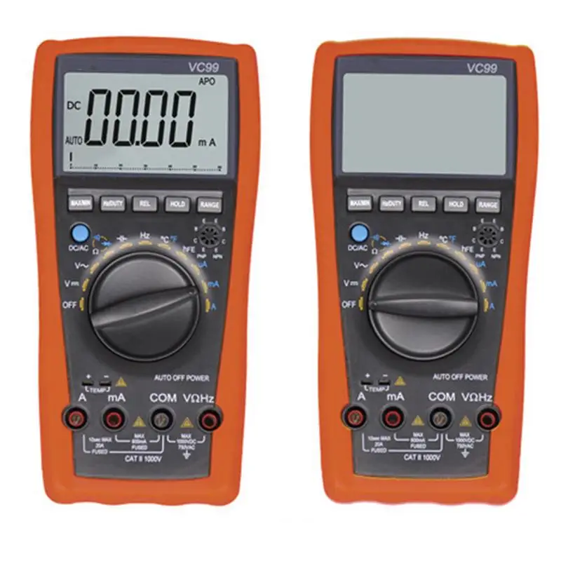 

6000 Word High Precision 3 5/6 Digit Auto Range Test Device Digital Analog Bar Display Ammeter Multimeter Tester