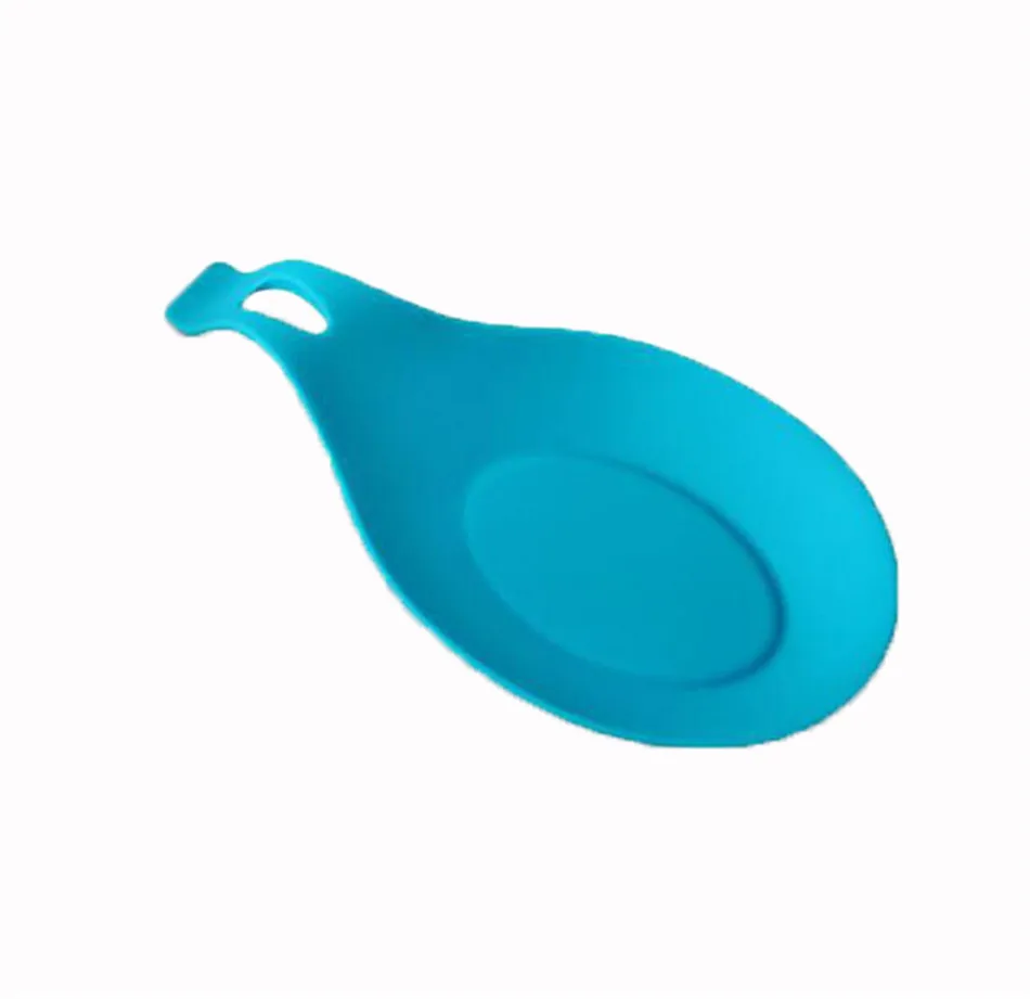 Silicone Spoon Rest Kitchen Gadgets Non-stick Food Grade Silicone Spoon Rest Spatula Holder Cooking Tools Spatula Brush Mat (11)