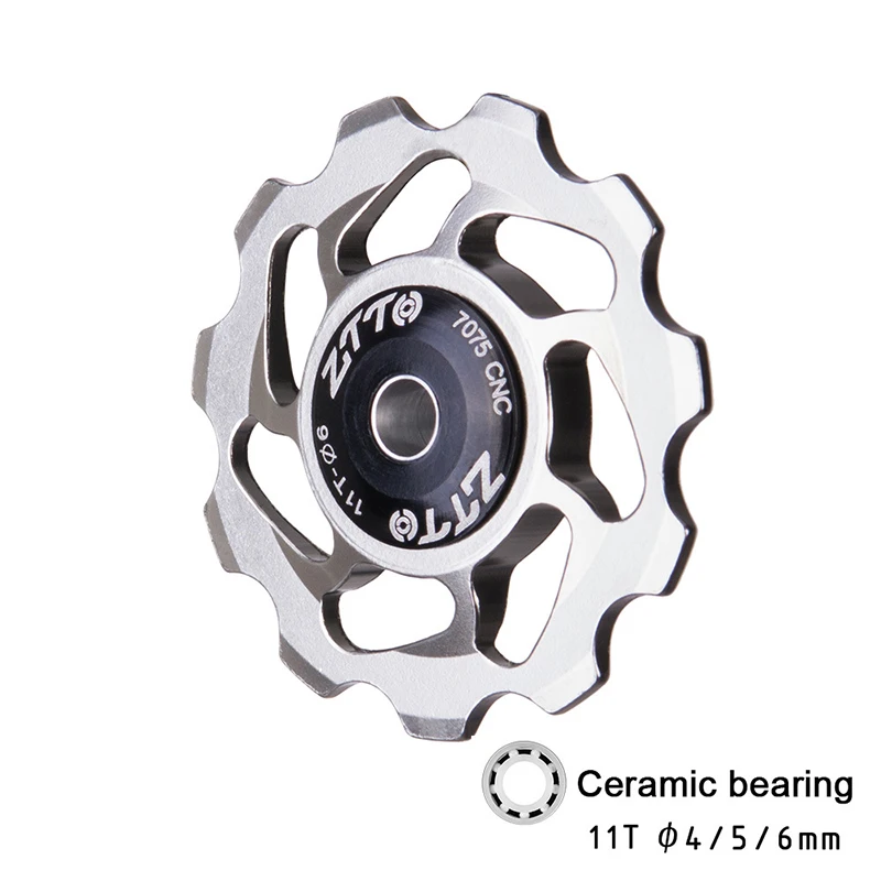 Mountain Bike Jockey Wheel Rear Derailleur Pulley 11T Cycling Ceramic Bearings