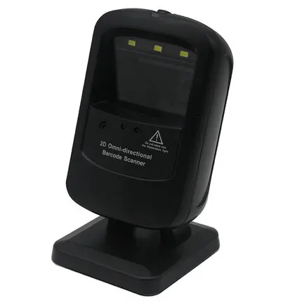 

Omnidirectional CMOS 2D barcode reader with steady stand QR scanner support read color code from device display