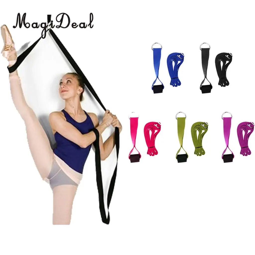 MagiDeal Adjust Yoga Ballet Dance Leg Stretcher Door Band Foot Fitness Belt Easy Install Door Flexibility Stretching Leg Strap