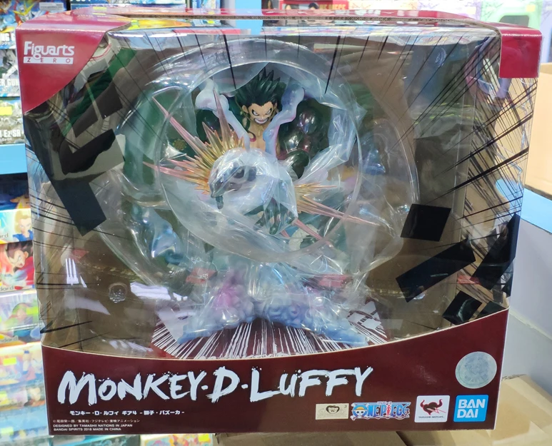 Подлинная BANDAI SPIRITS Tamashii Наций Figuarts ZERO ONE PIECE Monkey D. Luffy Gear 4 Leo Bazooka Коллекционная