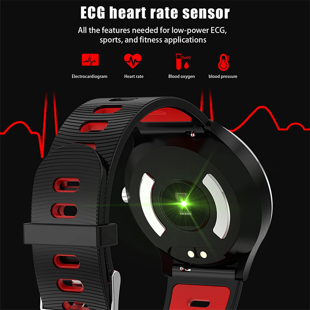ESEED A9 smart wristband 1.22 inch screen fitness bracelet ECG heart rate health Blood pressure IP67 waterproof for ios android
