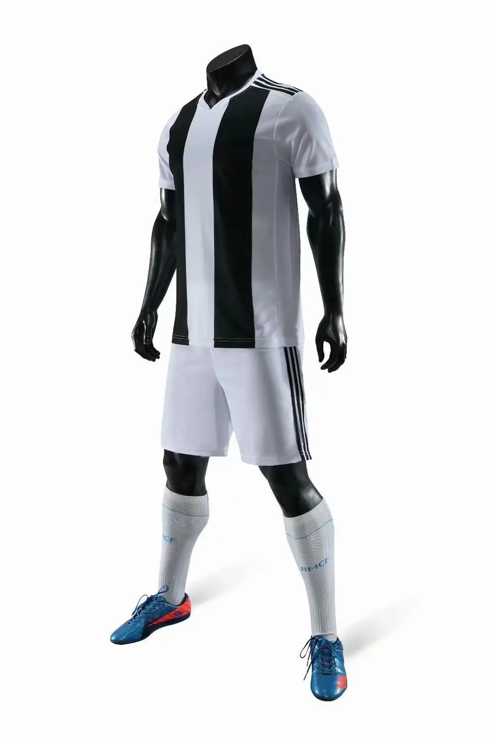 

2018-19 version of the world's jersey black short-sleeved customizable children's black and white two-color