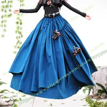 Плюс Размеры XXL осень, для женщин Винтаж вельветовые асимметрия плиссированные юбки женские, Макси/feminina falda plissee длинная юбка