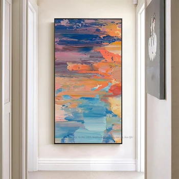 

Decorative art handmade oil painting on canvas modern abstract vintage pictures large canvas art for bedroom living room cuadro