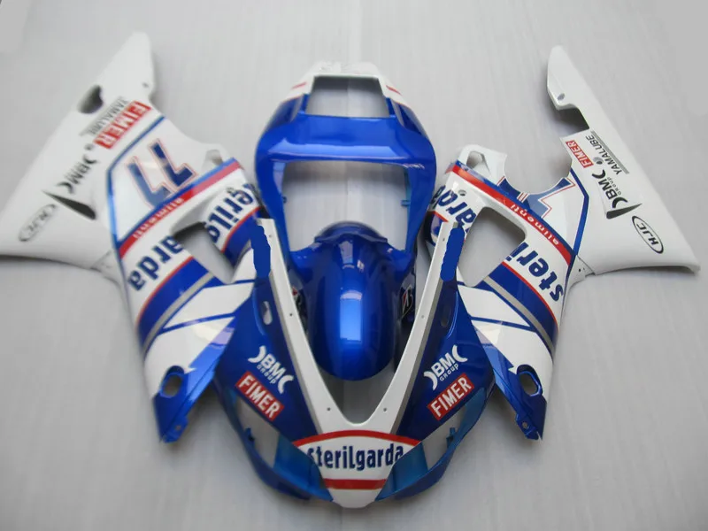 Комплект обтекателей для мотоцикла YAMAHA YZFR1 98 99 YZF R1 YZF1000 1998 1999 ABS пластик белый