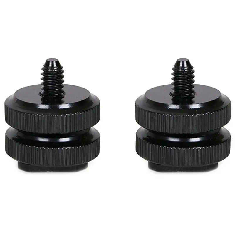 Shoe Screw Mount Adapter "2 Pack" Hot Shoe IC Recorder Concatenable Yes