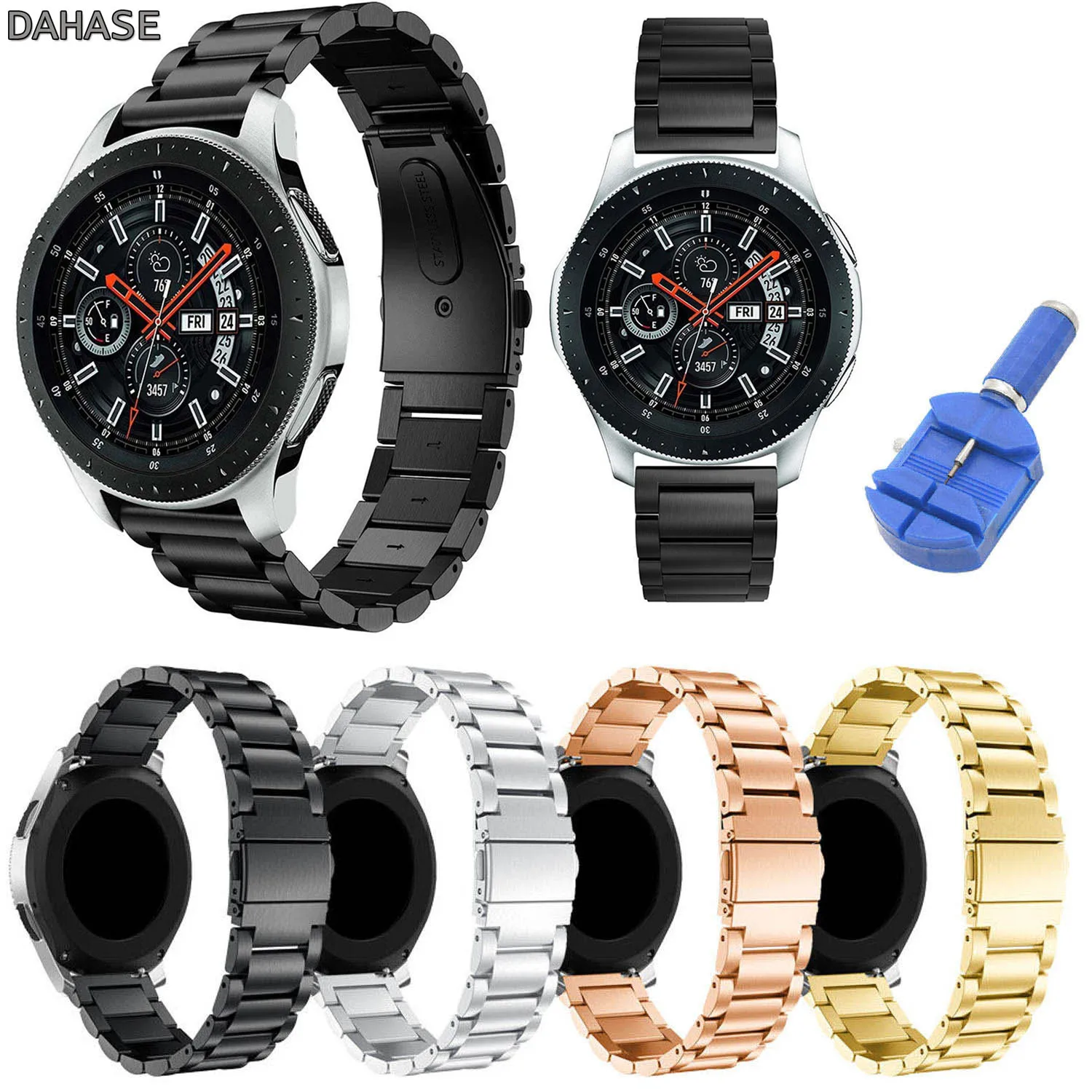 Браслет из нержавеющей стали для смарт часов Samsung Galaxy Watch 46 мм|Ремешки часов| |