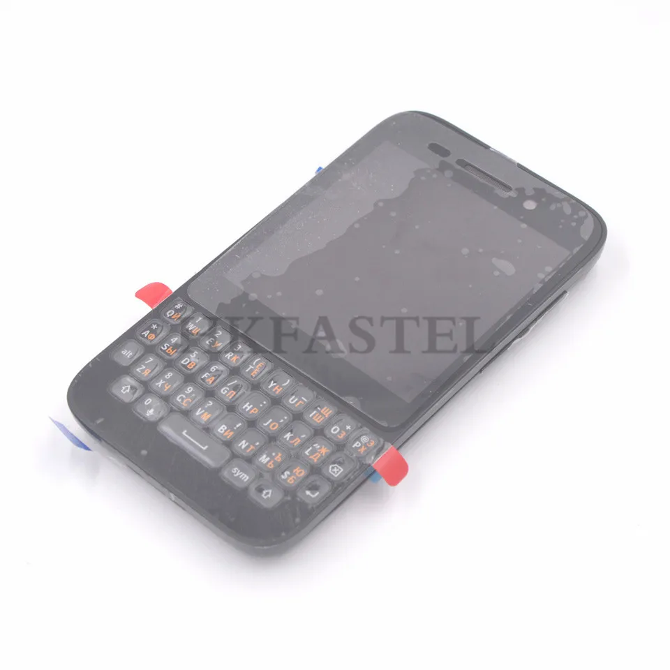 HKFASTEL для Blackberry Q5 Полный Мобильный телефон Корпус с ЖК-дисплей Дисплей корпус для сенсорного экрана клавиатуры Чехол