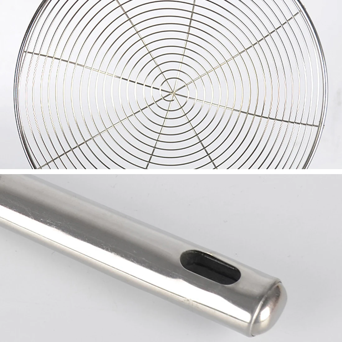 Helpful Mesh Ladle Oil Filter Spoons Stainless Steel Net Colanders Food