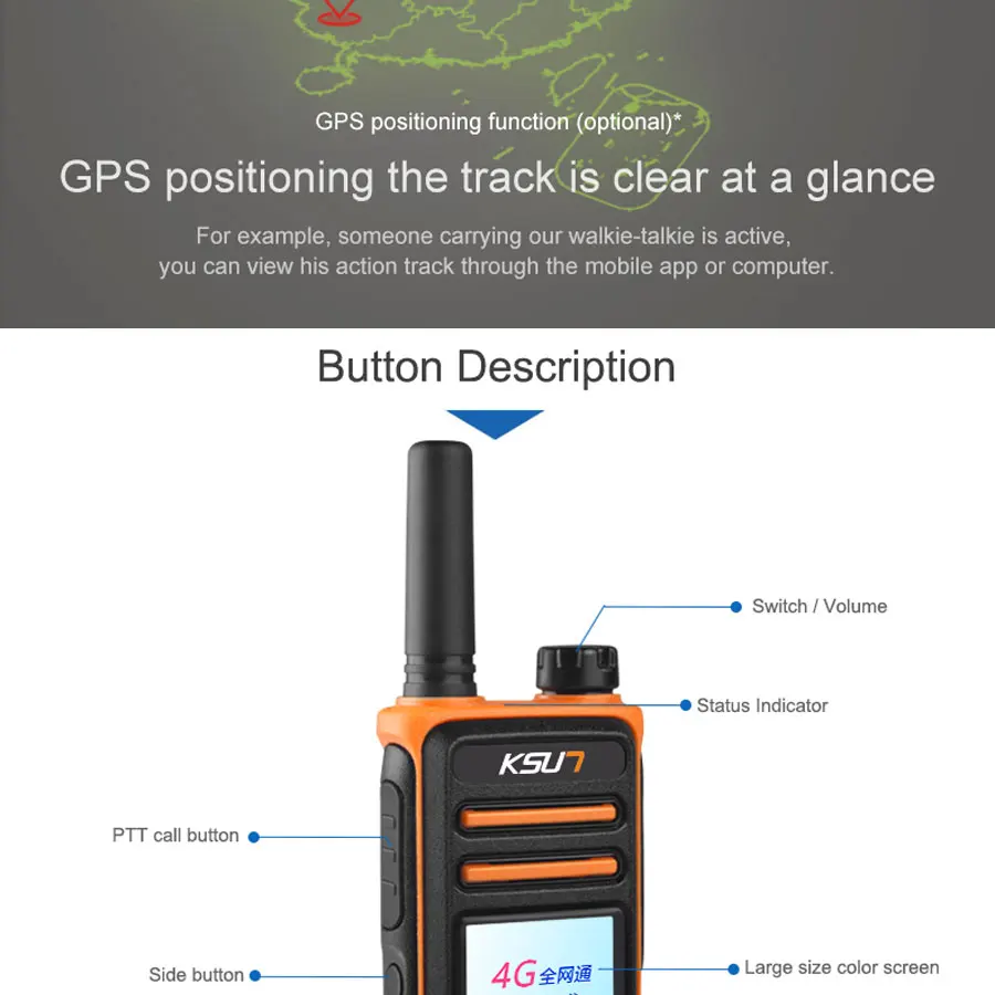 Gps-позиционирование, сеть с двойным режимом, KSX50-M-G, цифровая WCDMA, CDMA, GSM машина, радио, двухсторонняя рация